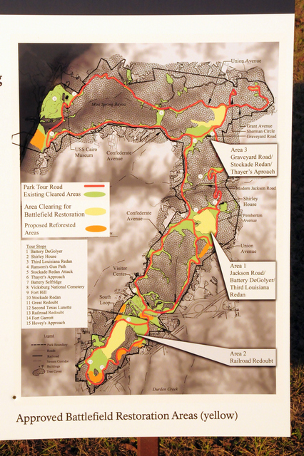 The battlefield restoration map.