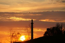 Sunset over Louisiana Memorial 4/28/2012