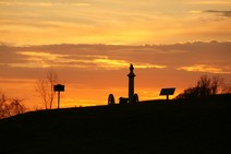 Sunset over Louisiana Memorial 4/28/2012