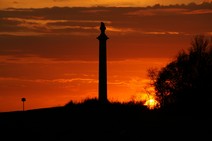 Sunset over Louisiana Memorial 4/28/2012