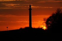 Sunset over Louisiana Memorial 4/28/2012