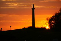 Sunset over Louisiana Memorial 4/28/2012