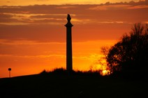 Sunset over Louisiana Memorial 4/28/2012