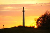 Sunset over Louisiana Memorial 4/28/2012