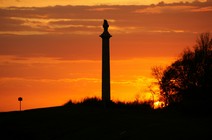 Sunset over Louisiana Memorial 4/28/2012