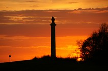 Sunset over Louisiana Memorial 4/28/2012
