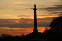 Sunset over Louisiana Memorial 4/28/2012