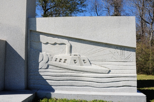 The CSS Arkansas Gunboat that was built in the Yazoo River and ran through the Union Blockade fleet on 15 July 1862.
